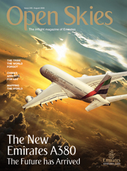 Open Skies magazine, grounded.